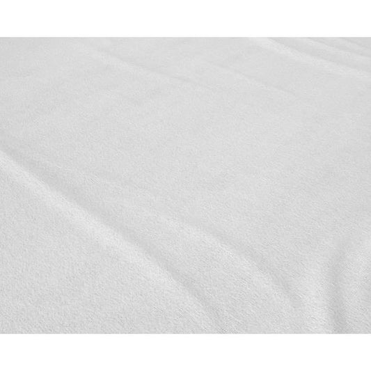 Basic Flannel Fitted Sheet - White