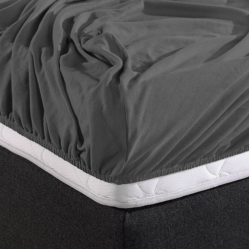 Fitted Sheet Double Jersey - Anthracite